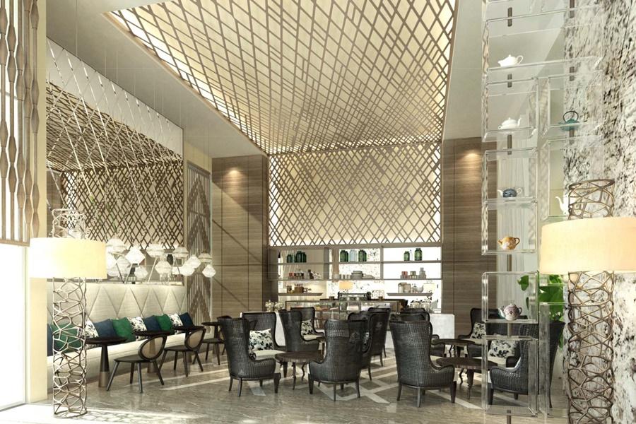 Al Jaddaf Rotana Suite Hotel Dubai Esterno foto The lobby